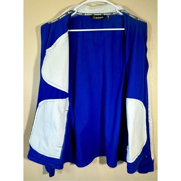 NWOT Sunice Men's Full Zip Lightweight High Collar Blue Jacket Large - Picture 4 of 11